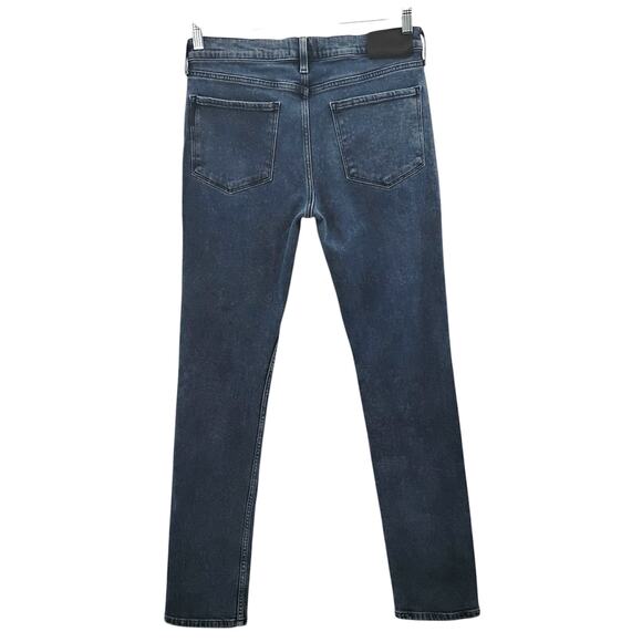 Paige Mens Lennox Jeans Edgeburgh Dark Blue Wash Slim Straight Size 31 x 32 - Picture 3 of 7